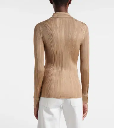 Gabriela Hearst Tamar knitted silk shirt | Thumbnail 4