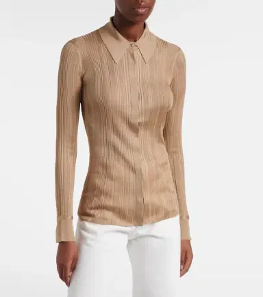 Gabriela Hearst Tamar knitted silk shirt | Thumbnail 5