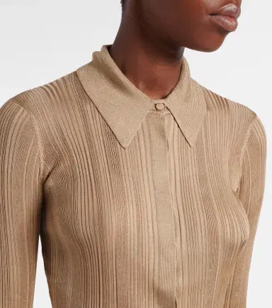 Gabriela Hearst Tamar knitted silk shirt | Thumbnail 6