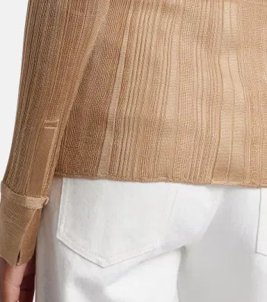 Gabriela Hearst Tamar knitted silk shirt | Thumbnail 7
