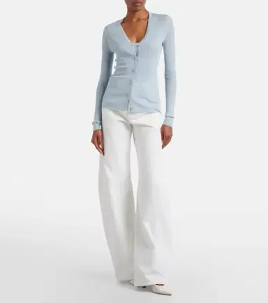 Gabriela Hearst Aiste cashmere, silk, and hemp cardigan | Thumbnail 2 Gabriela Hearst Aiste cashmere, silk, and hemp cardigan | Thumbnail 2