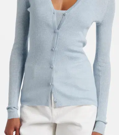 Gabriela Hearst Aiste cashmere, silk, and hemp cardigan | Thumbnail 4 Gabriela Hearst Aiste cashmere, silk, and hemp cardigan | Thumbnail 4