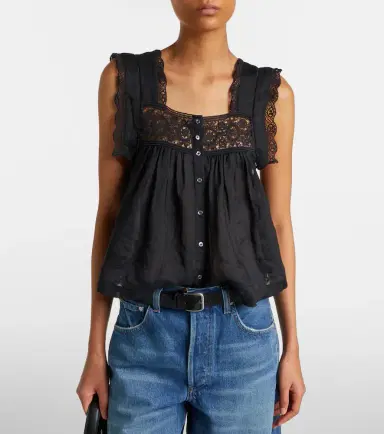 Citizens of Humanity Mia lace-trimmed top | Thumbnail 3