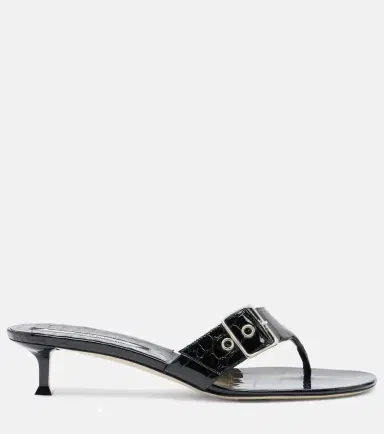 CHRISTEN Helix patent leather thong sandals | Thumbnail 2