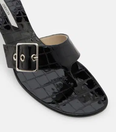CHRISTEN Helix patent leather thong sandals | Thumbnail 3