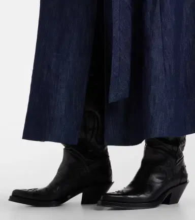 Gabriela Hearst Capitana leather cowboy boots | Thumbnail 5