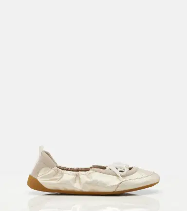 Chloe Chloé Chloé Kick metallic leather flats | Thumbnail 3