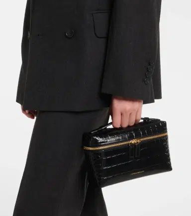 Victoria Beckham Vanity croc-effect leather vanity bag | Thumbnail 4