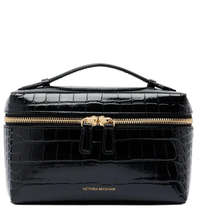 Victoria Beckham Vanity croc-effect leather vanity bag
