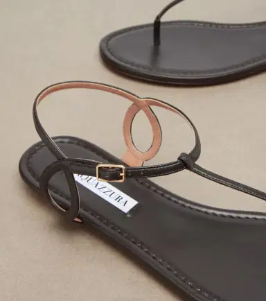 Aquazzura Almost Bare leather thong sandals | Thumbnail 4