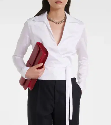 Tove Bronte cotton wrap top | Thumbnail 2