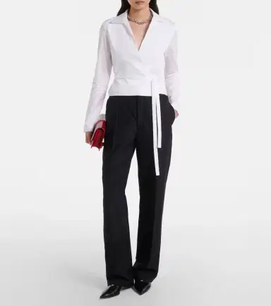 Tove Bronte cotton wrap top | Thumbnail 3