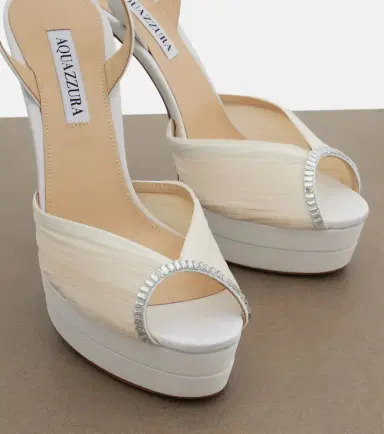 Aquazzura Bridal Be Mine embellished platform sandals | Thumbnail 4
