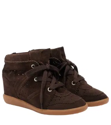 Isabel Marant Bobby suede wedge sneakers | Thumbnail 1