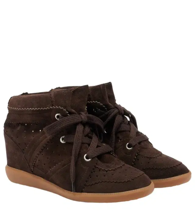 Isabel Marant Bobby suede wedge sneakers