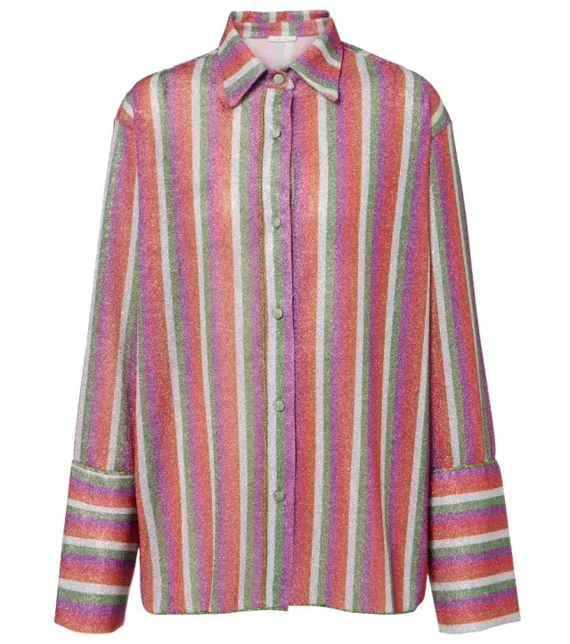 Oséree Lumière striped shirt