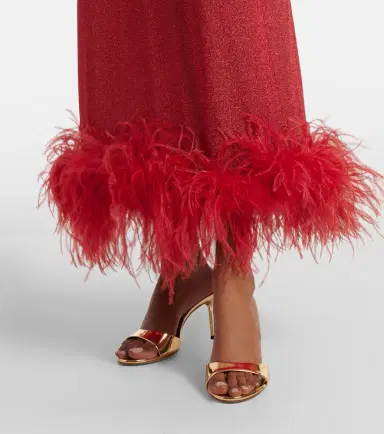 Oséree Oséree Lumière Plumage maxi dress | Thumbnail 5