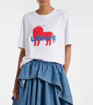 Loewe Logo cotton jersey T-shirt | Thumbnail 2