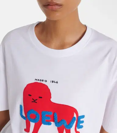 Loewe Logo cotton jersey T-shirt | Thumbnail 5