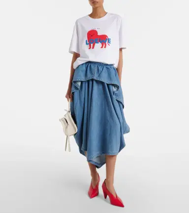 Loewe Logo cotton jersey T-shirt | Thumbnail 6