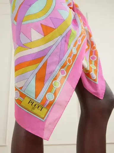 PUCCI Printed Cotton-voile Pareo | Thumbnail 4 PUCCI Printed Cotton-voile Pareo | Thumbnail 4