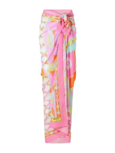 PUCCI Printed Cotton-voile Pareo | Thumbnail 1 PUCCI Printed Cotton-voile Pareo | Thumbnail 1