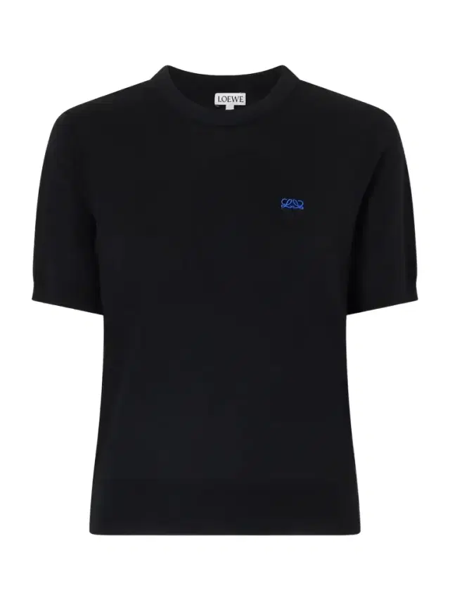 Anagram-embroidered Wool-blend Sweater