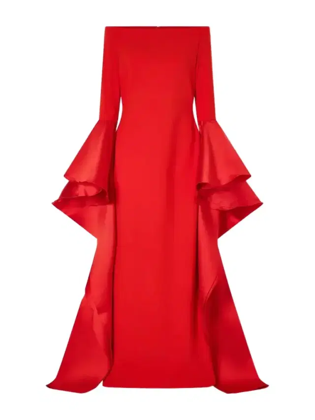 Solace London Astria Draped Satin-trimmed Crepe Gown