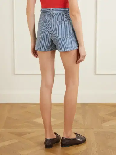 Nili Lotan Harley Striped Denim Shorts | Thumbnail 3 Nili Lotan Harley Striped Denim Shorts | Thumbnail 3