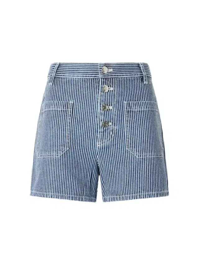 Harley Striped Denim Shorts