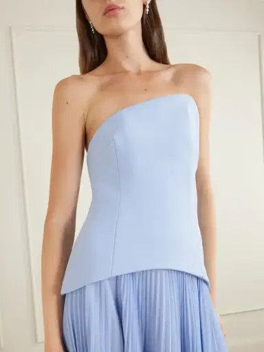 Solace London Britt Pleated Crepe Gown | Thumbnail 4