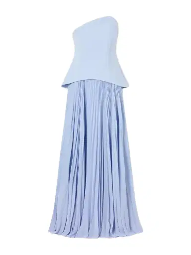 Solace London Britt Pleated Crepe Gown | Thumbnail 1