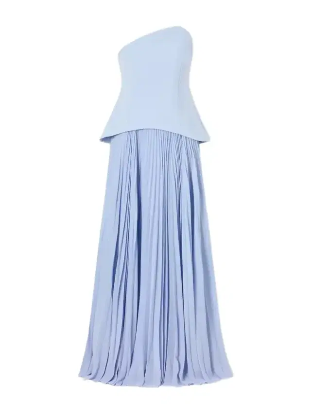 Britt Pleated Crepe Gown