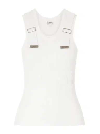 Loewe Appliquéd Ribbed Cotton-blend Tank | Thumbnail 1