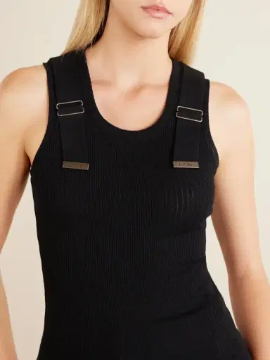 Loewe Appliquéd Ribbed Cotton-blend Tank | Thumbnail 4 Loewe Appliquéd Ribbed Cotton-blend Tank | Thumbnail 4