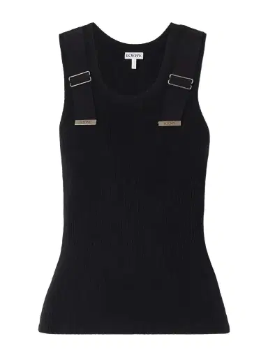 Loewe Appliquéd Ribbed Cotton-blend Tank | Thumbnail 1 Loewe Appliquéd Ribbed Cotton-blend Tank | Thumbnail 1