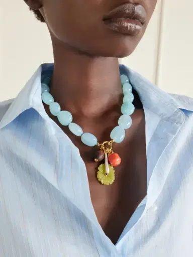 Lizzie Fortunato Cordoba Beaded Charm Necklace | Thumbnail 2