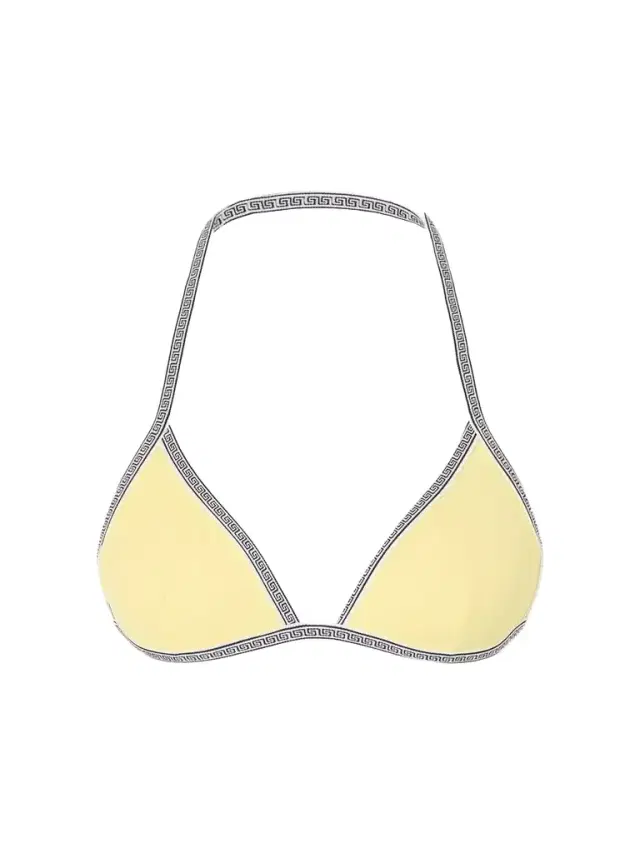 Versace Greca-printed Triangle Bikini Top
