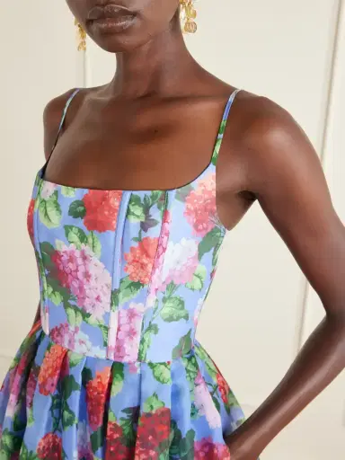 Carolina Herrera Floral-print Silk-crepe Midi Dress | Thumbnail 4 Carolina Herrera Floral-print Silk-crepe Midi Dress | Thumbnail 4