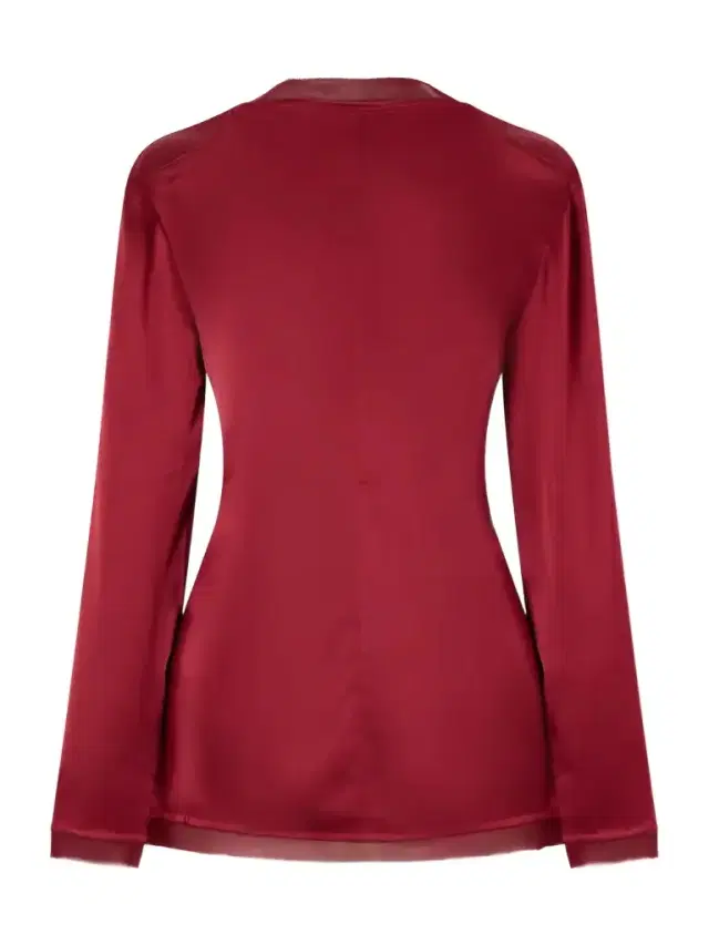 Beau Knotted Silk Blouse