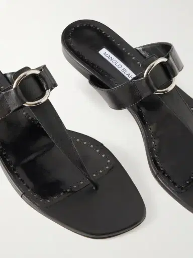 Manolo Blahnik Mionasan Embellished Leather Thong Sandals | Thumbnail 5 Manolo Blahnik Mionasan Embellished Leather Thong Sandals | Thumbnail 5