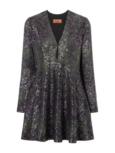 Missoni Sequin-embellished Striped Metallic Crochet-knit Mini Dress | Thumbnail 1