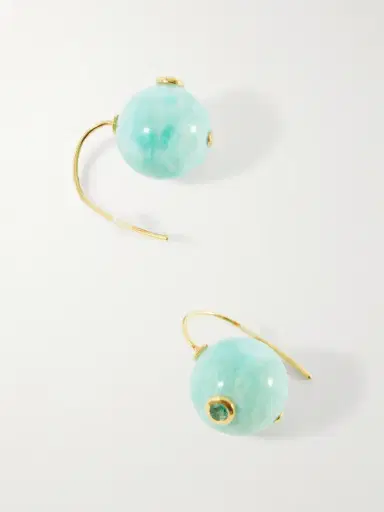 Lizzie Fortunato Comet Beaded Amazonite Earrings | Thumbnail 3 Lizzie Fortunato Comet Beaded Amazonite Earrings | Thumbnail 3