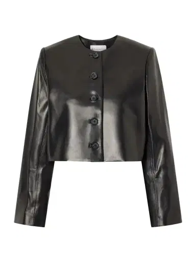 Brandon Maxwell The Ryder Leather Jacket | Thumbnail 1 Brandon Maxwell The Ryder Leather Jacket | Thumbnail 1