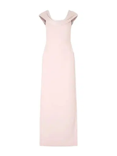 Solace London Adele Draped Satin-trimmed Crepe Maxi Dress | Thumbnail 1