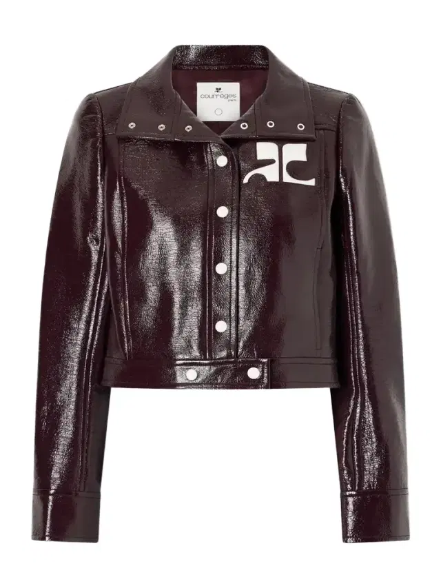 Courreges Reedition Coated Cotton-blend Jacket