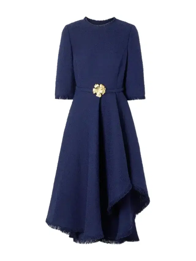 Oscar de la Renta Embellished Tweed Midi Dress