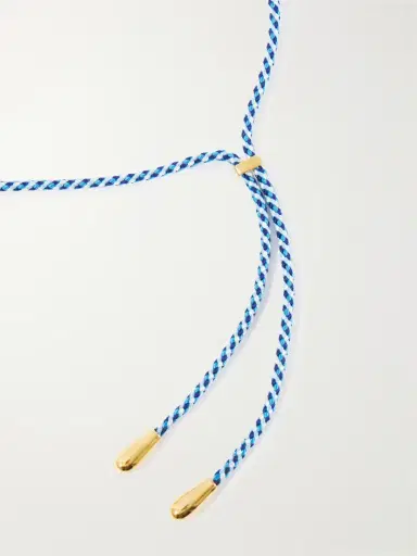 Lizzie Fortunato Kai Gold-plated Resin, Turquoise And Chord Necklace | Thumbnail 3