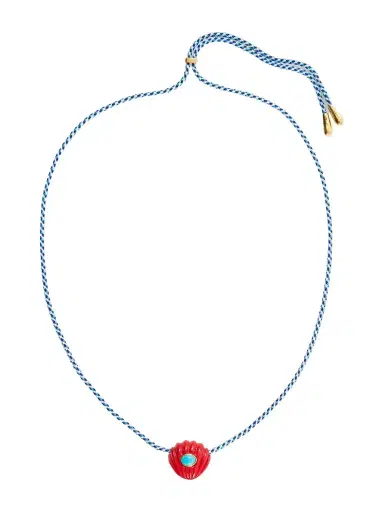 Lizzie Fortunato Kai Gold-plated Resin, Turquoise And Chord Necklace | Thumbnail 1