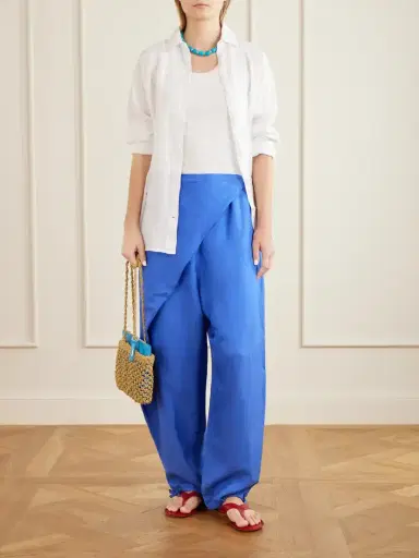 Polo Ralph Lauren Tie-detailed Woven Balloon Pants | Thumbnail 2 Polo Ralph Lauren Tie-detailed Woven Balloon Pants | Thumbnail 2